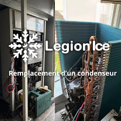 Remplacement d'un condenseur sur système VRV, avant et après intervention LegionIce